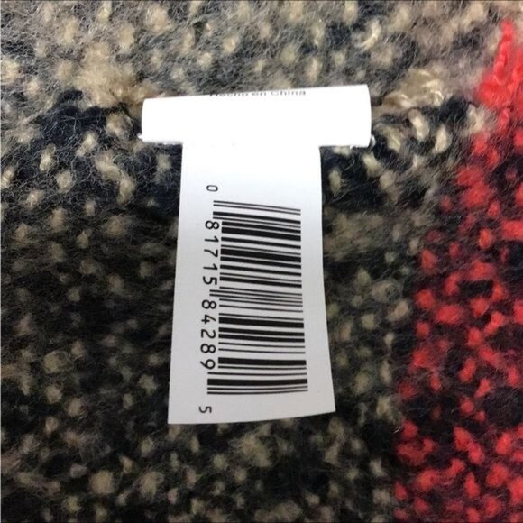 Women’s Blanket Wrap Plaid Scarf, Multicolor, OSFM - Picture 6 of 6